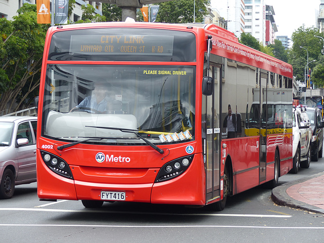 AT Metro 4002 in Auckland - 20 February 2015