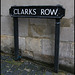 Clarks Row sign