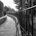 Footpath through Guildford Castle Gardens a B&W conversion