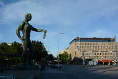 Finland, Tampere, Sculpture on Central Square