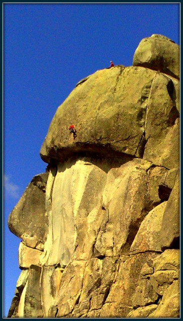 2 climbers on El Cancho Largo, for Maurice