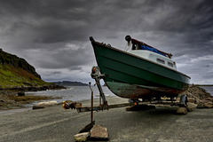 Dark Day at Staffin Bay - Isle of Skye
