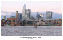 Millenium Bridge & City of London 25 2 2023