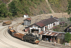 Train and shops