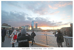 Sunset snapshots London 25 2 2023