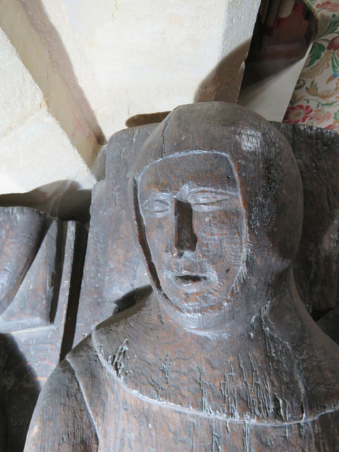 clifton reynes church, bucks (48)c14 wooden tomb effigy of a knight, perhaps ralph reynes c.1331