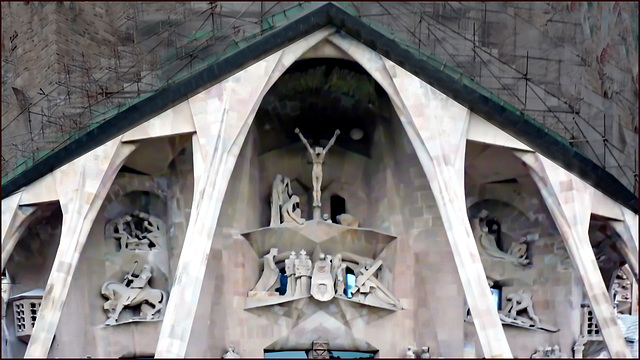 Barcellona : La Sagrada Familia, ingresso principale