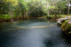 Dominican Republic, Blue Lake (Lago Azul) in the Jungle of Eastern Haiti