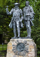 Statue of Alan Breck Stewart and David Balfour