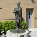 Alaska, Anchorage, Sculpture of William Henry Seward off the Public Library