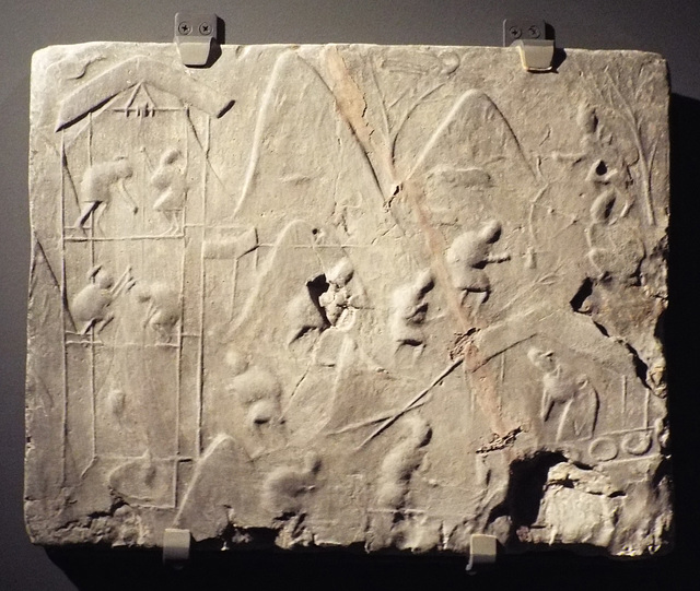Brick with a Scene of Salt Production in the Metropolitan Museum of Art, July 2017