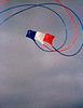 Kite-Fun-Kite flying with a team of three in the colors of SH