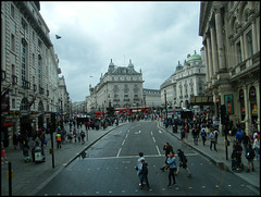approaching Piccadilly Circus
