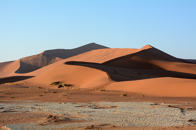 Namibia, Path to the Dune of Big Daddy in The Sossusvlei National Park
