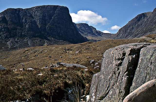 The Bealach na Ba from The Russel Burn,Applecross 15th May 1996