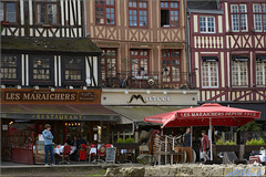 A Rouen street scene.