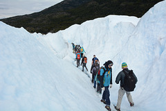Argentina, Descent down the Glacier of Perito Moreno