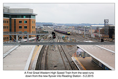 FGW HST descends into Reading - 5.2.2015