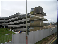 end of a multi-storey car park