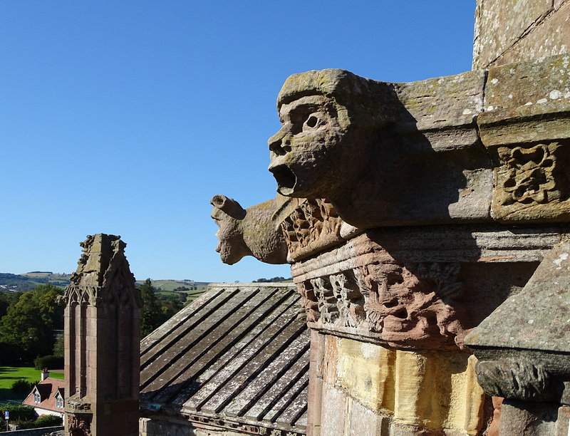 Melorose Abbey gargoyles