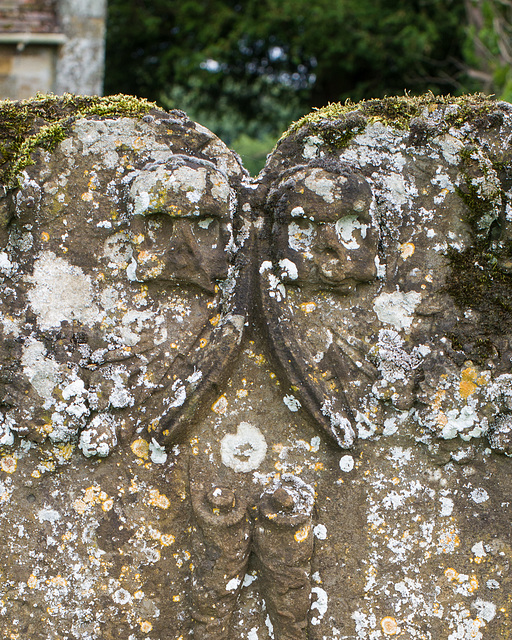 Headstone at Fawsley, Northants. (detail)