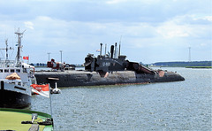 Russisches U-Boot in Peenemünde