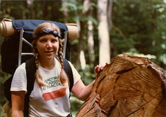 myself backpacking in the '80s