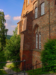 Ratzeburg, Westseite des Domklosters