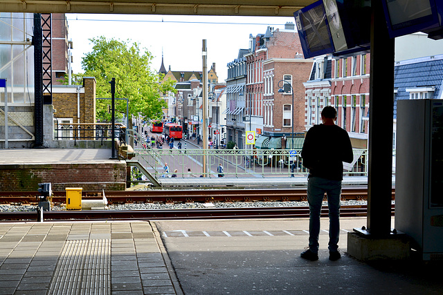 View of the Kruisweg from Haarlem railway station