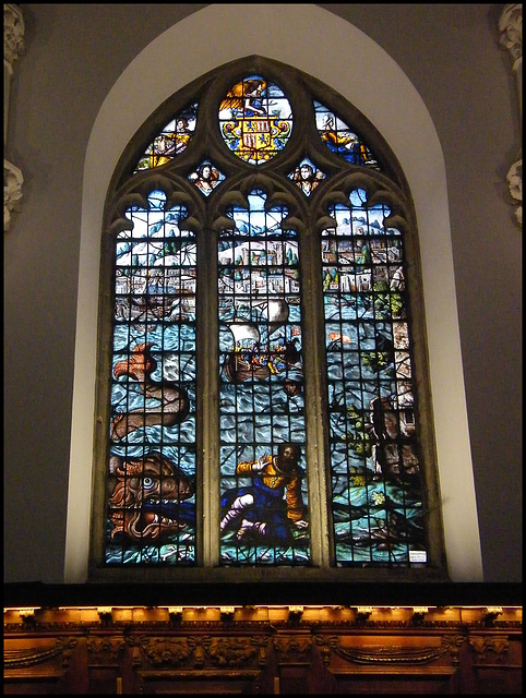 stained glass chapel window
