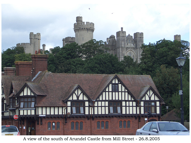 Arundel Castle from Mill Street, 26 8 2005