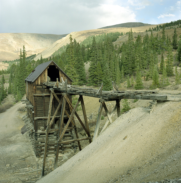 Abandoned mine above Leadville