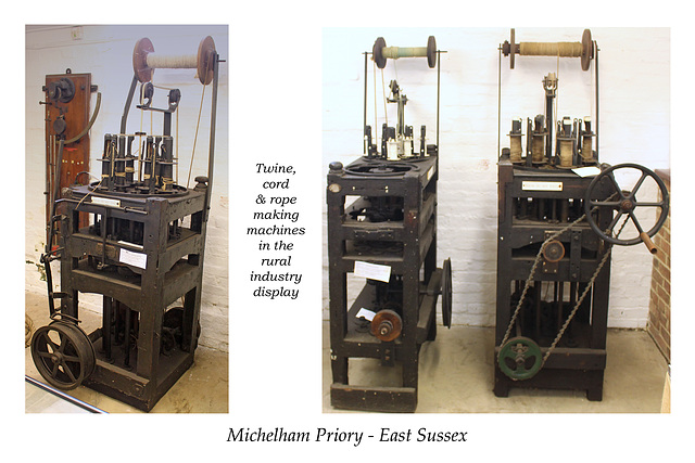 Cord & rope making machines Michelham Priory 15 6 2016
