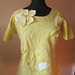 yellow nuno felted blouse