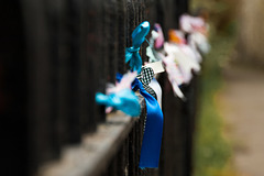Ribbons Tied To Railings