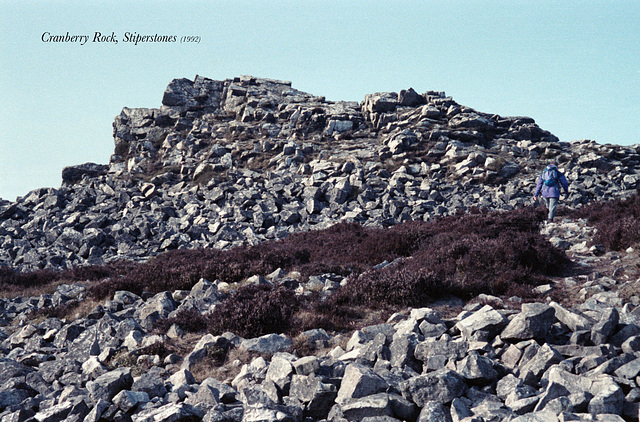 Cranberry Rock, The Stiperstones (Scan from 1992)