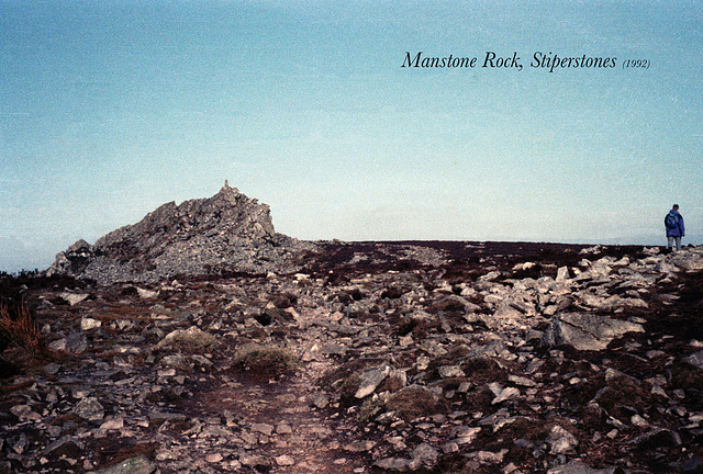 Manstone Rock, The Stiperstones (Scan from 1992)