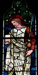 Detail of Window, Staveley Church, Cumbria