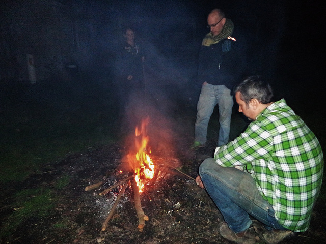 pensive by the pyre