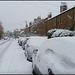 snowed-up cars in Kingston Road
