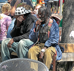 street performer auf der Montagsbank (1PiP)