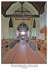 St Andrew's Alfriston interior looking west 12 5 2015