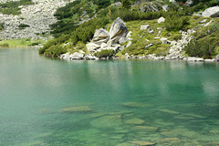 Bulgaria, Pirin Mountains, Clear and Transparent Water of the Fish Lake