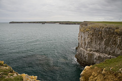 West from Stackpole Head to St Govan's Head