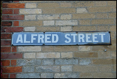 Alfred Street sign