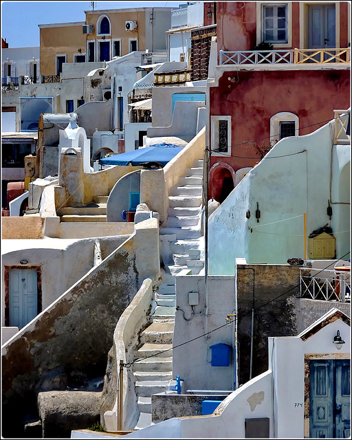 Santorini : Oia un intrigo di case e scale -