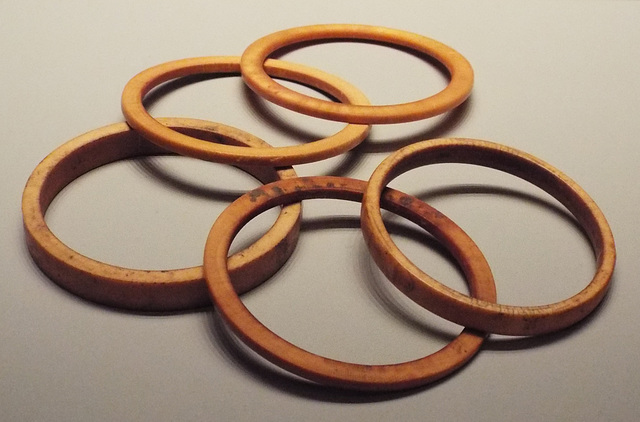 Five Ivory Bracelets in the Getty Villa, June 2016