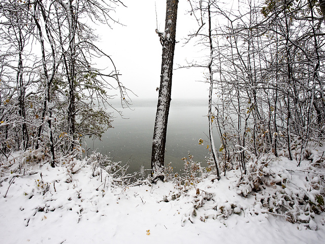 Early Snow at the Lake