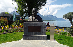 Statue von Mahatma Gandhi in Villeneuve