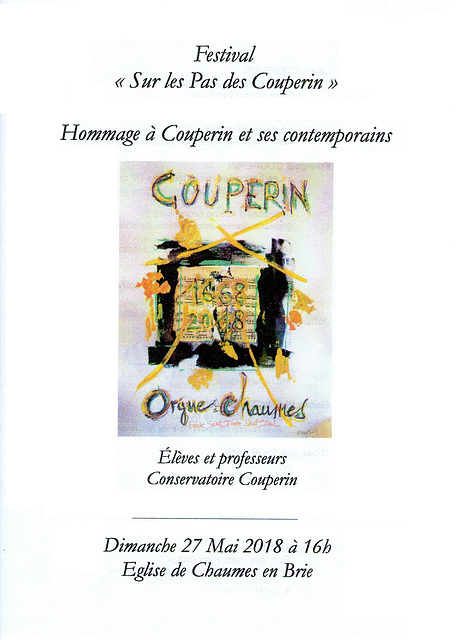 Hommage à Couperin à Chaumes-en-Brie le 27/05/2018